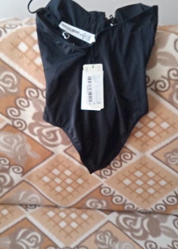 Düğmeli Siyah Gotik Kadın Mayo - Görsel 7