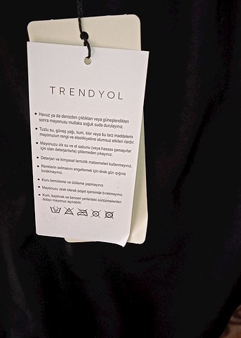 Düğmeli Siyah Gotik Kadın Mayo - Görsel 4