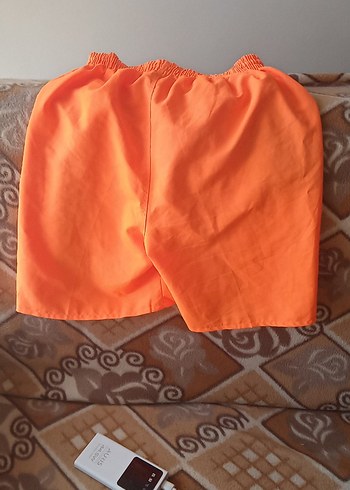 Turuncu Mini Baskılı Erkek Deniz Şortu - Görsel 2