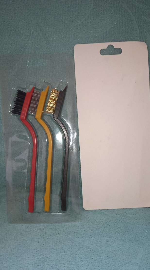 3 Parça Renkli Tel Fırça Seti - Görsel 3