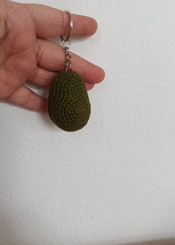 Renkli Örgü Avokado Anahtarlık - Görsel 2