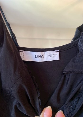 Mango siyah şık mini elbise