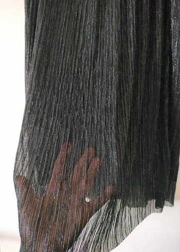 Kadın Siyah Piliseli Uzun Etek - Görsel 4