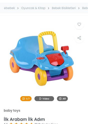 Renkli Çok Fonksiyonlu Bebek Yürüteci - Görsel 4