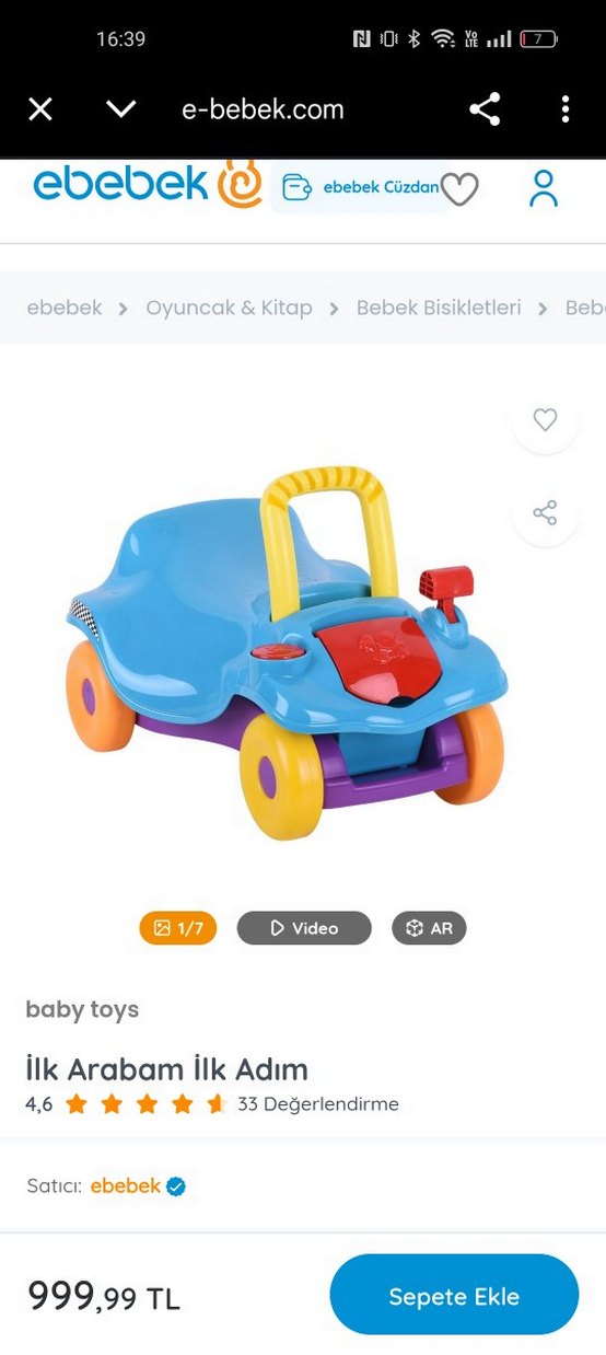 Renkli Çok Fonksiyonlu Bebek Yürüteci - Görsel 4