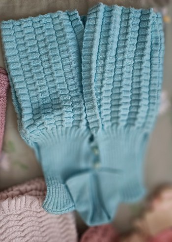 LC Waikiki Pembe Bohem Uzun Kollu Örgü Kız Hırkası