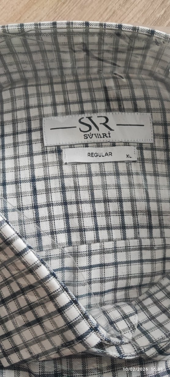 Gri Kareli Kısa Kollu Erkek Gömlek - Görsel 2