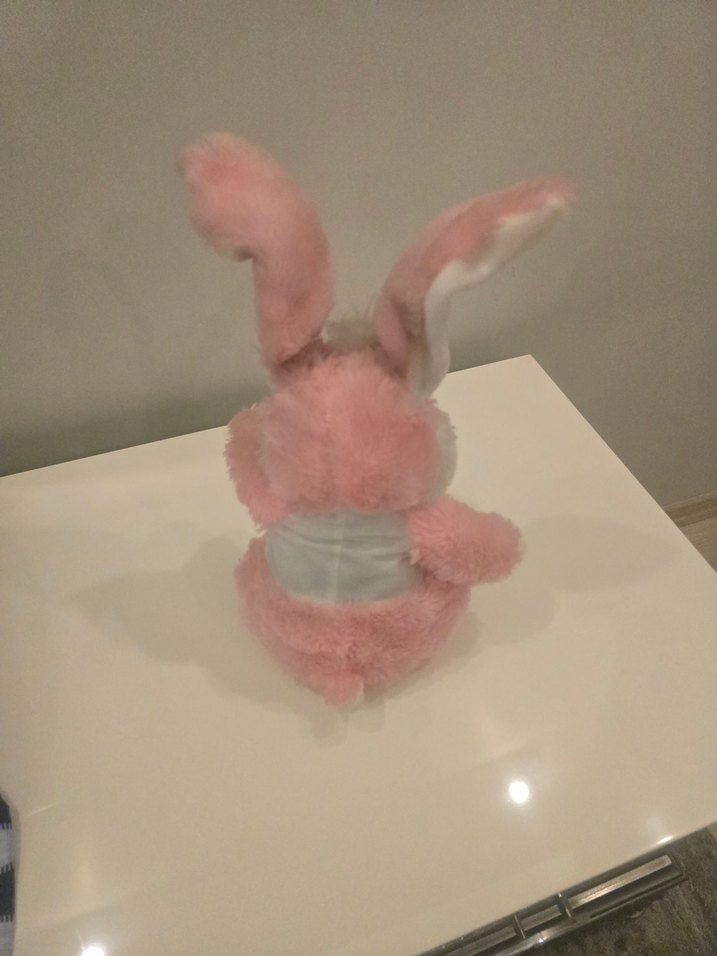 Pembe Peluş Tavşan Oyuncak - Görsel 2