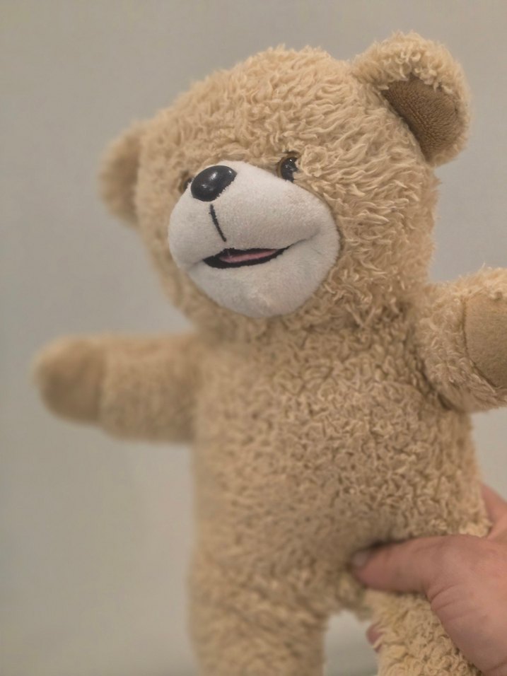 Bej Yumuşak Peluş Ayıcık Oyuncak - Görsel 2