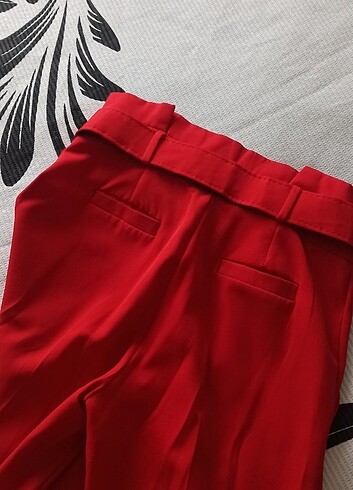 36 Beden kırmızı Renk Kırmızı havuç pantolon 