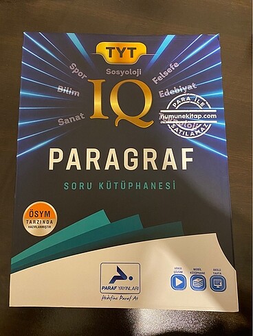 paraf yayınları IQ paragraf soru bankası