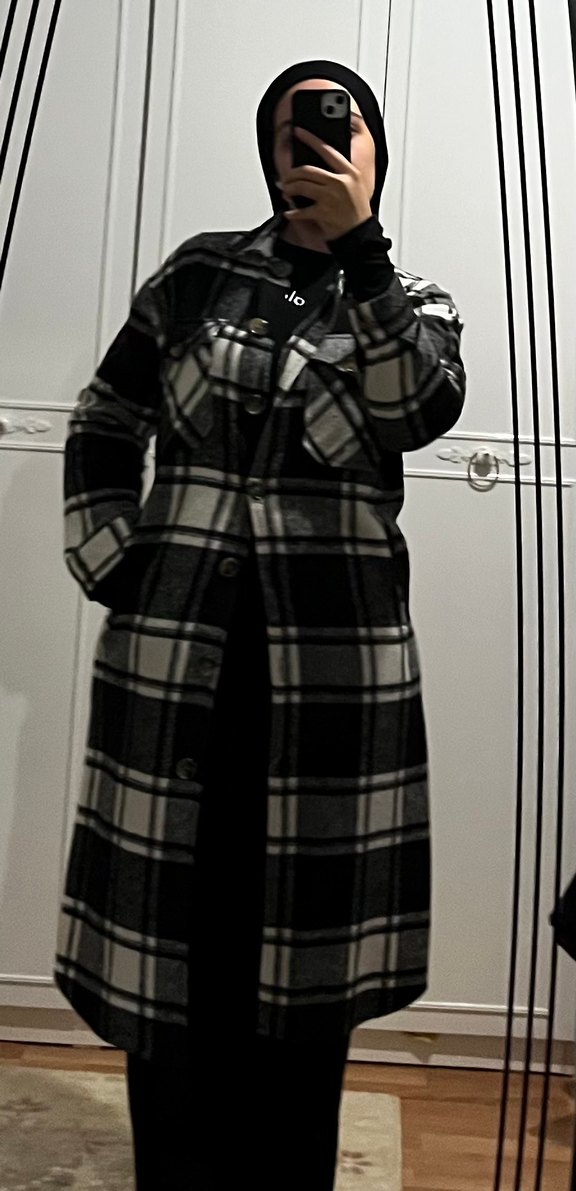 Oduncu gömlek tunik - Görsel 5