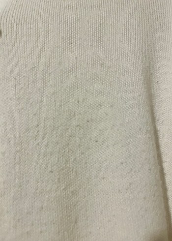 Düğmeli Beyaz Kadın Hırka - Görsel 4