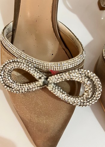 Vizon Taşlı Kadın Abiye Ayakkabı - Görsel 5