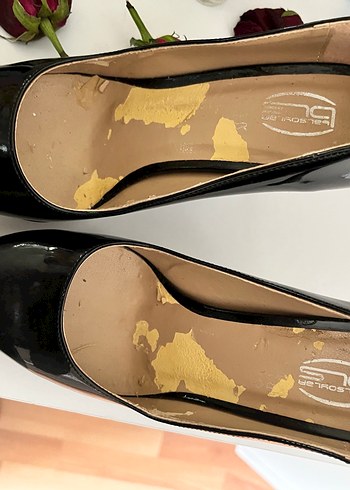 Zara Parlak Siyah Kadın Stiletto Yüksek Topuk