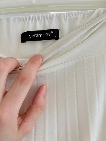 38 Beden beyaz Renk Ceremony etek