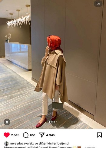 Camel Renk Kısa Kadın Trençkot