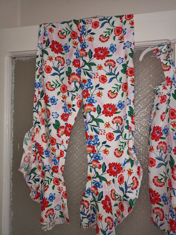 Çiçek Desenli Renkli kız çocuk 2 li takım - Görsel 3