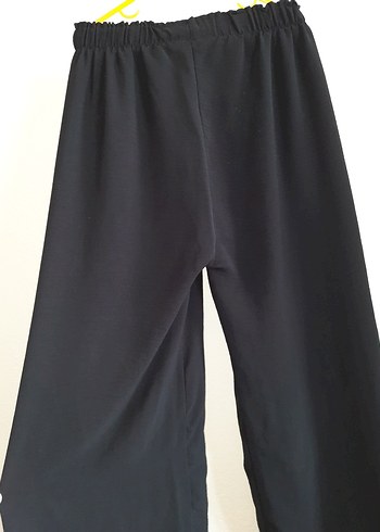 Siyah Pilili Kadın Kumaş Pantolon