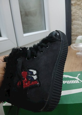 Kız Çocuk Siyah Goth Nakışlı Bot - Görsel 7