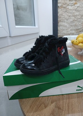 Kız Çocuk Siyah Goth Nakışlı Bot - Görsel 6