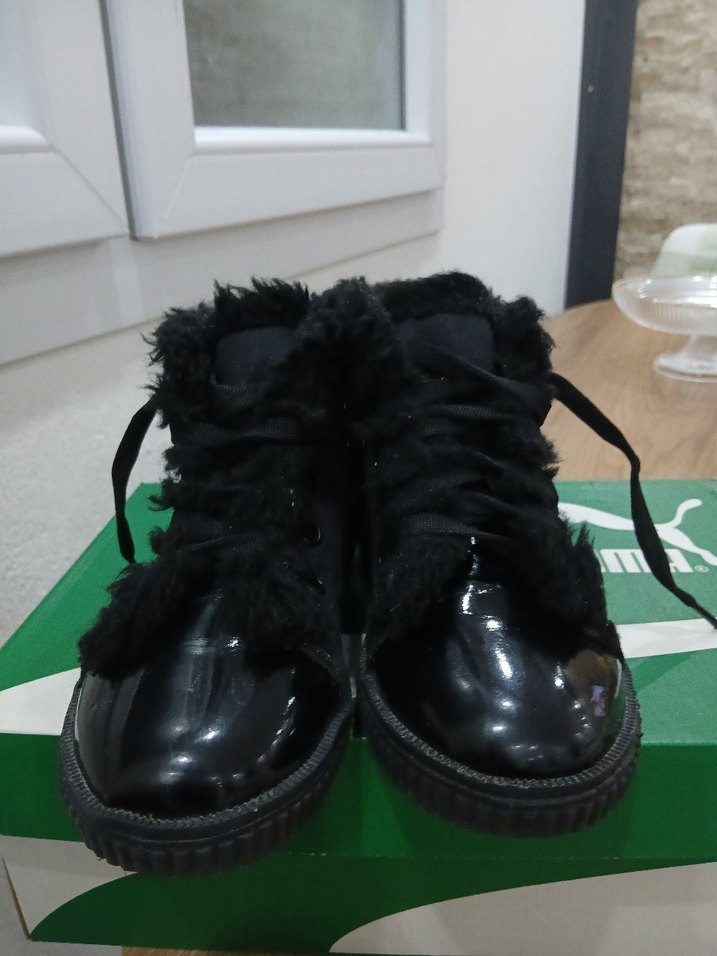 Kız Çocuk Siyah Goth Nakışlı Bot - Görsel 5