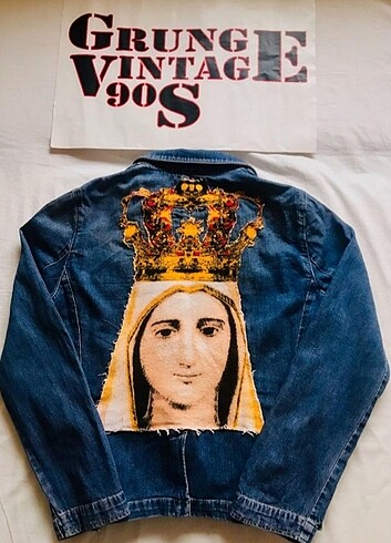 Tasarım Vintage Kot Ceket 