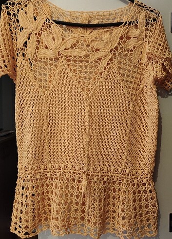 Örgú dantel buluz - Görsel 5