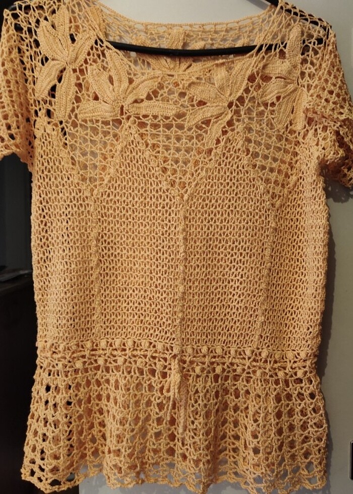 Örgú dantel buluz - Görsel 5