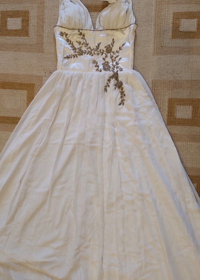 Helen kesim Gelinlik, tören  ,nikah elbisesi , - Görsel 2