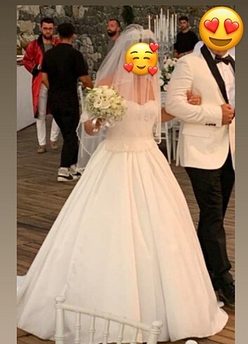 Gelinlik Saten Elegant Tasarım  - Görsel 3