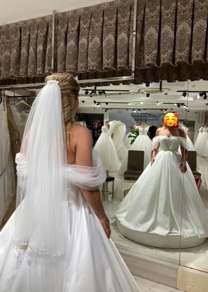 Gelinlik Saten Elegant Tasarım  - Görsel 4