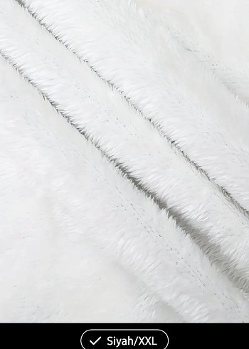 Siyah SıradışıPeluş Ceket XXL - Görsel 7