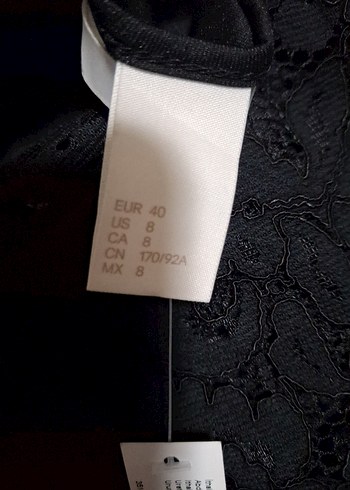 Uzun Kollu Siyah Dantel Kadın Elbise - Görsel 5