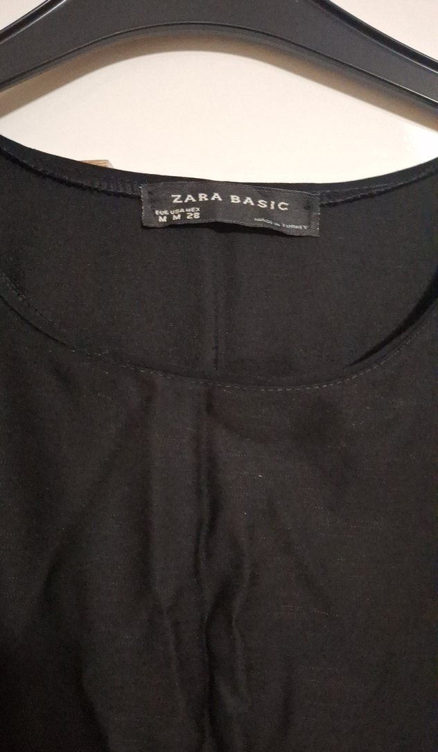 Siyah Uzun Zara Kedili Elbise - Görsel 4