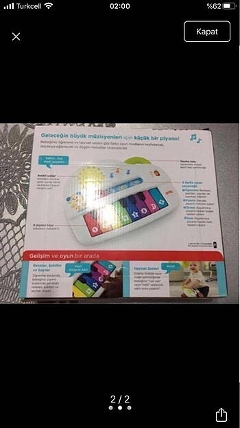 Fisher Price ŞOOK FİYAT EĞLENCELİ PİYANO