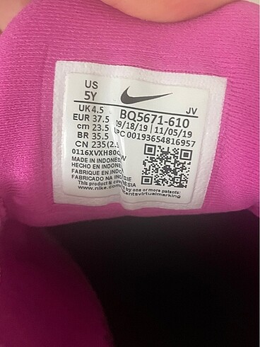 37,5 Beden pembe Renk nike revolution 5 pembe spor ayakkabı
