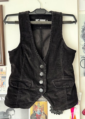American Vintage Vintage Siyah Kadife Yelek