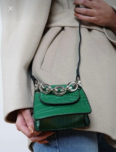  Beden Yeşil küçük çanta
