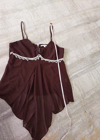 Polo Garage american vintage lolita askılı şifon bluz