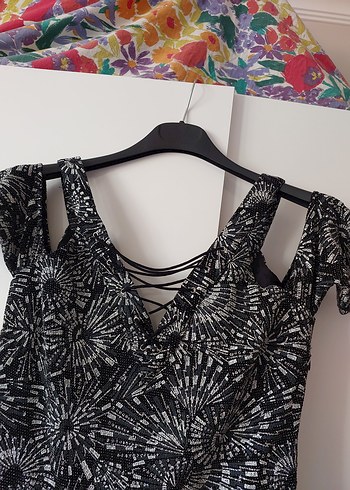 parti elbisesi american vintage y2k - Görsel 4