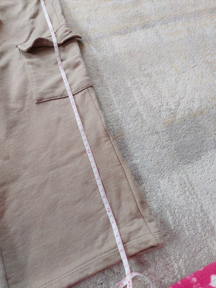 Bej Bol Kesim kargo eşofman altı - Görsel 4