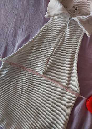 polo yakalı crop Kolsuz fermuarlı tshirt - Görsel 3