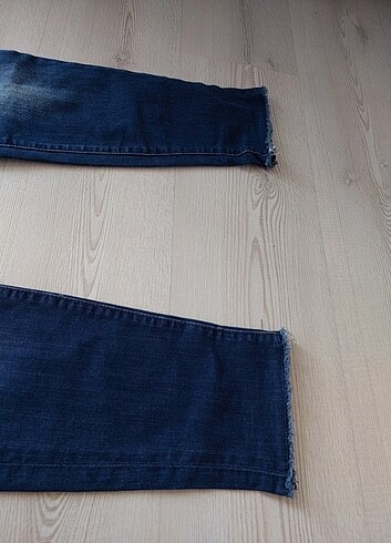 27 Beden lacivert Renk mavi erica yırtık jean kot pantolon