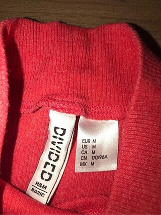 m Beden pembe Renk H&M Nar Çiçeği Üst