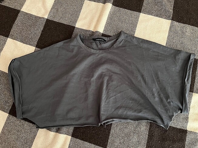 m Beden beyaz Renk Trendyolmilla Süper Crop Örme T-shirt