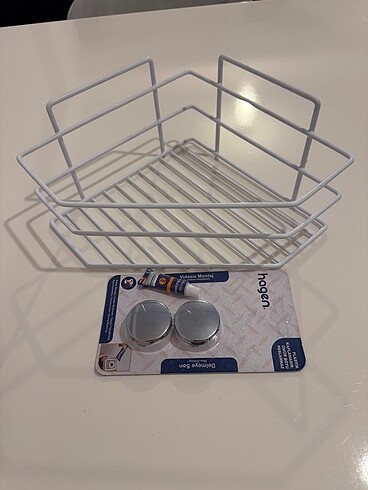 Paslanmaz Yapışkanlı Banyo Rafı