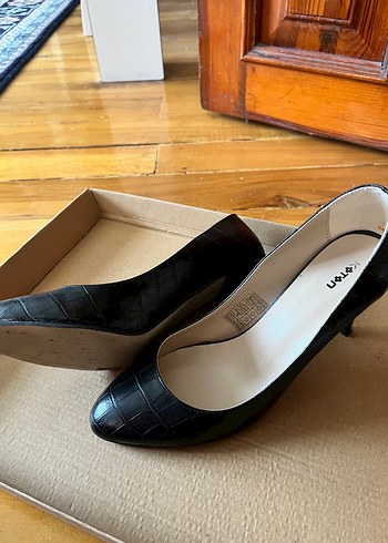 Klasik Siyah Stiletto Koton - Görsel 2