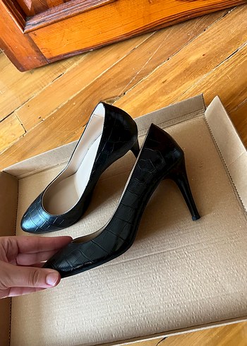 Klasik Siyah Stiletto Koton - Görsel 4