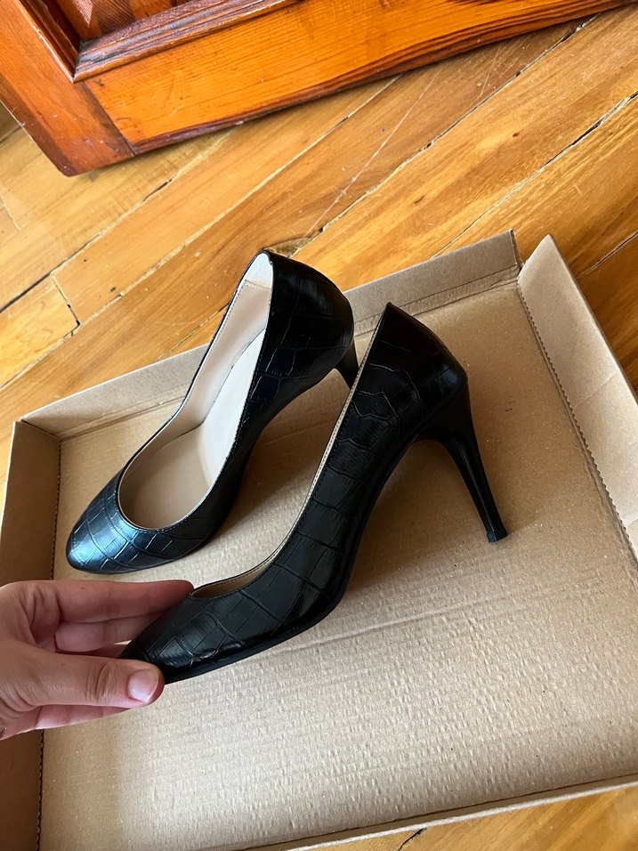 Klasik Siyah Stiletto Koton - Görsel 4